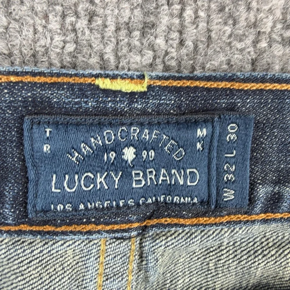 Lucky Brand 361 Vintage Straight Jeans Mens 32x30 Blue Medium Wash Stretch Denim